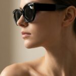 Laoura Άσπρα Μαύρα Γυαλιά Ηλίου