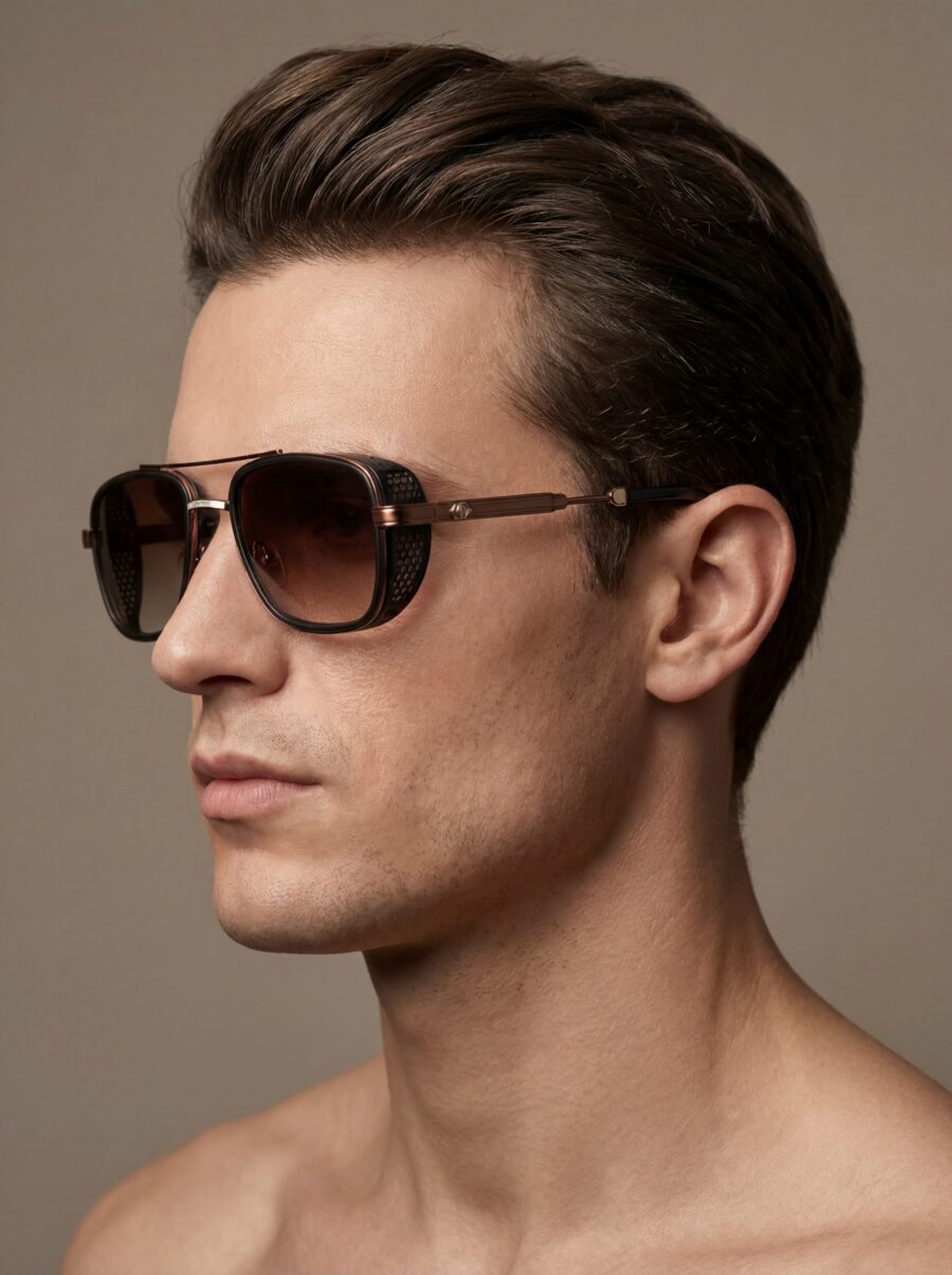 Geo Γυαλιά Ηλίου Καφέ Χάλκινο