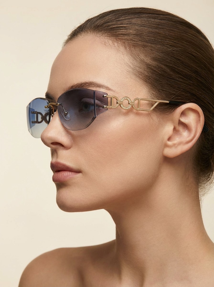 Marion Γκρι Μπλε Γυαλιά Ηλίου