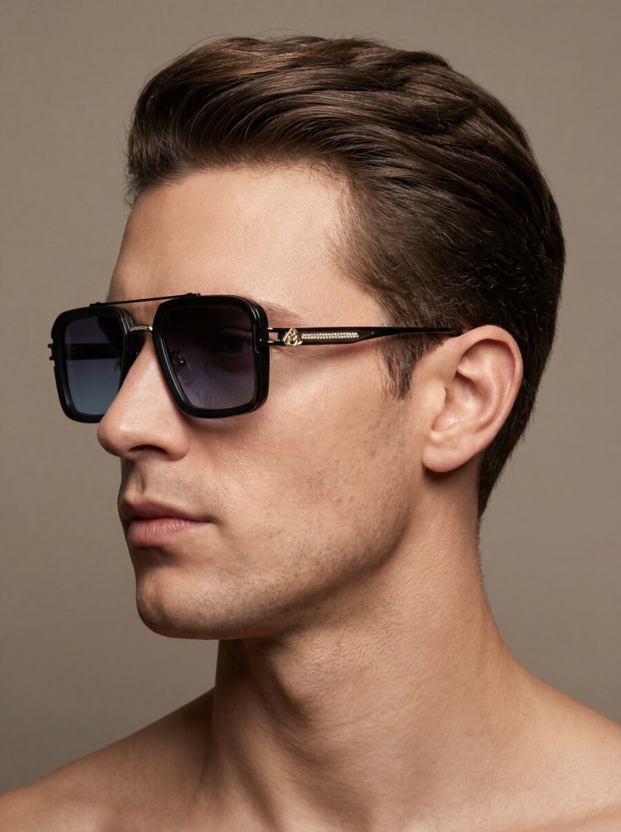 Erik Γυαλιά Ηλίου Μαύρο Μπλε