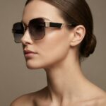 Sergio Χρυσά Μαύρα Γυαλιά Ηλίου