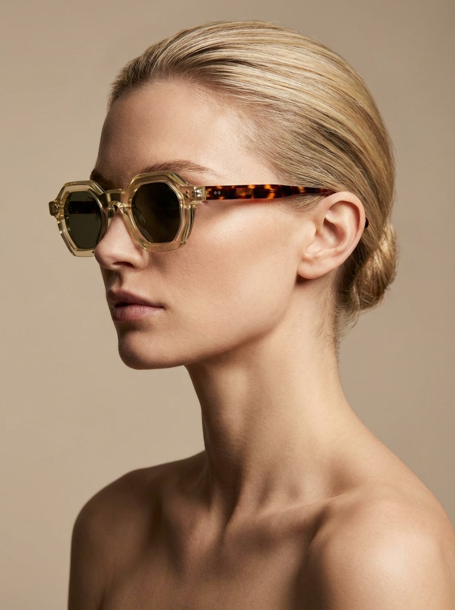 Den Κίτρινο Διάφανο Γυαλί Ηλίου