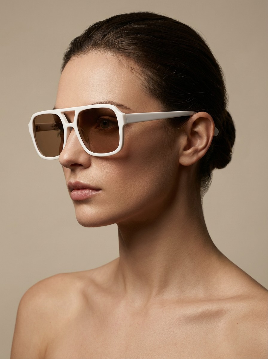 Mina Λευκά Γυαλιά Ηλίου