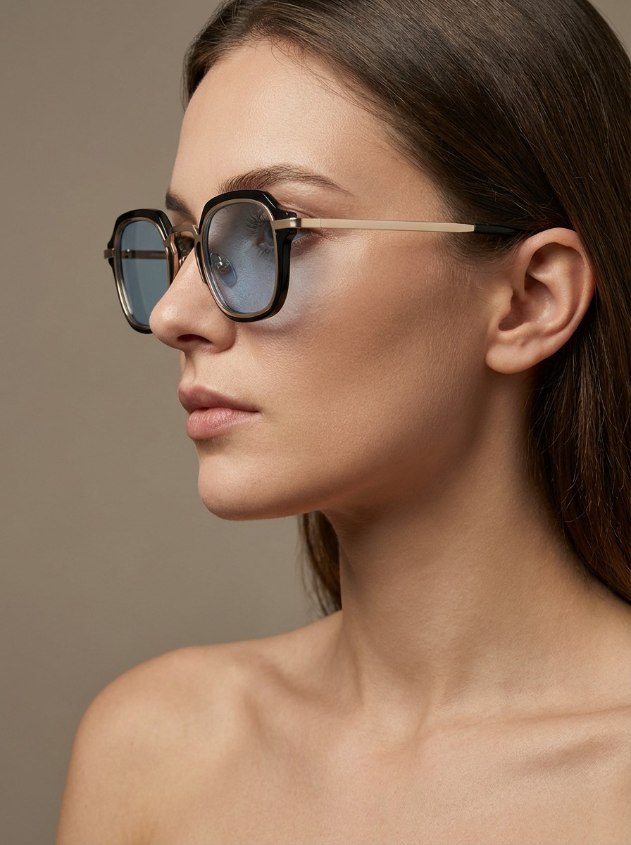 Haris Γαλάζια Διάφανα Γυαλιά Ηλίου