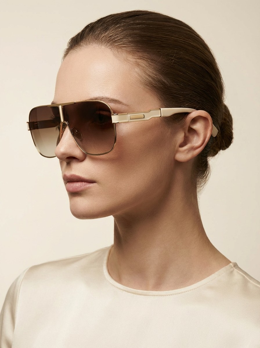 Gelka Κρεμ Καφέ Γυαλιά Ηλίου