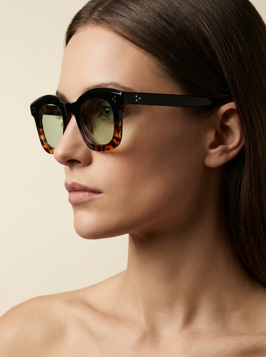 Stacy Λαχανί Διάφανα Γυαλιά Ηλίου