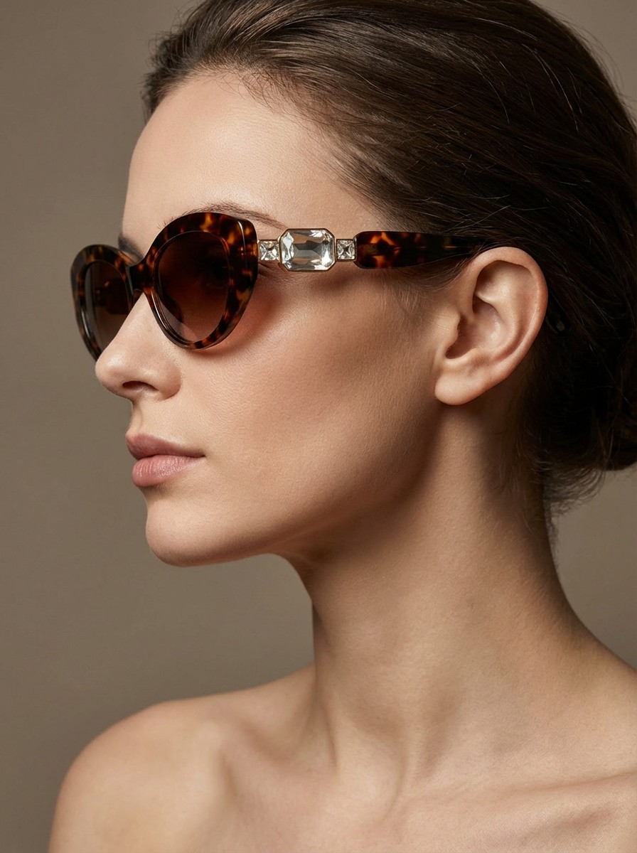 Sara Καφέ Ταρταρούγα γυαλιά ηλίου