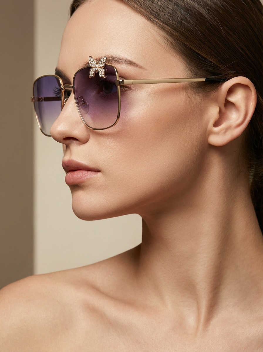 Dess Λιλά Διάφανα Γυαλιά Ηλίου