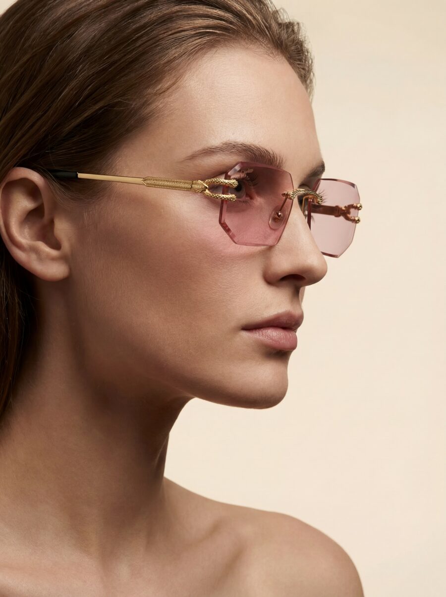 Leon Γυαλιά Ηλίου Ροζ Χρυσό