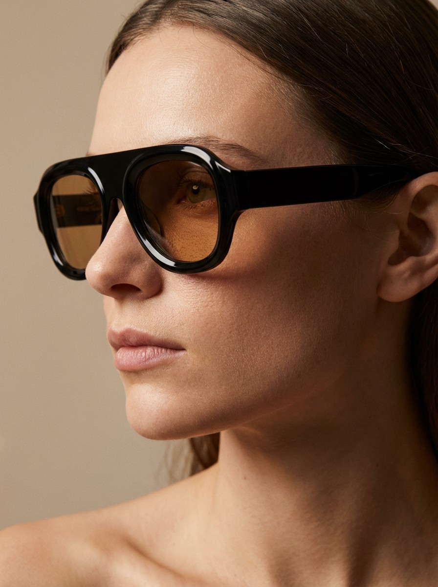 Peggy Μαύρα Μπεζ Διάφανα 3d Γυαλιά ηλίου