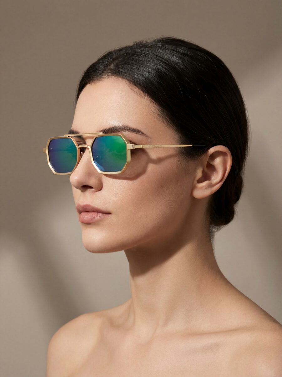 Cecilia Χρυσά Καθρέφτης Γυαλιά Ηλίου