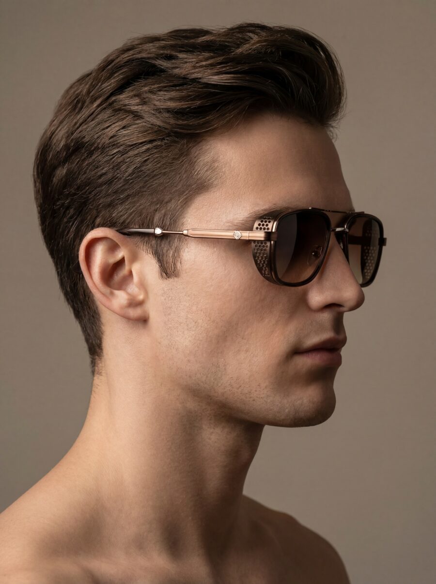 Geo Γυαλιά Ηλίου Καφέ Χάλκινο