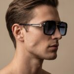 Erik Γυαλιά Ηλίου Μαύρο Μπλε