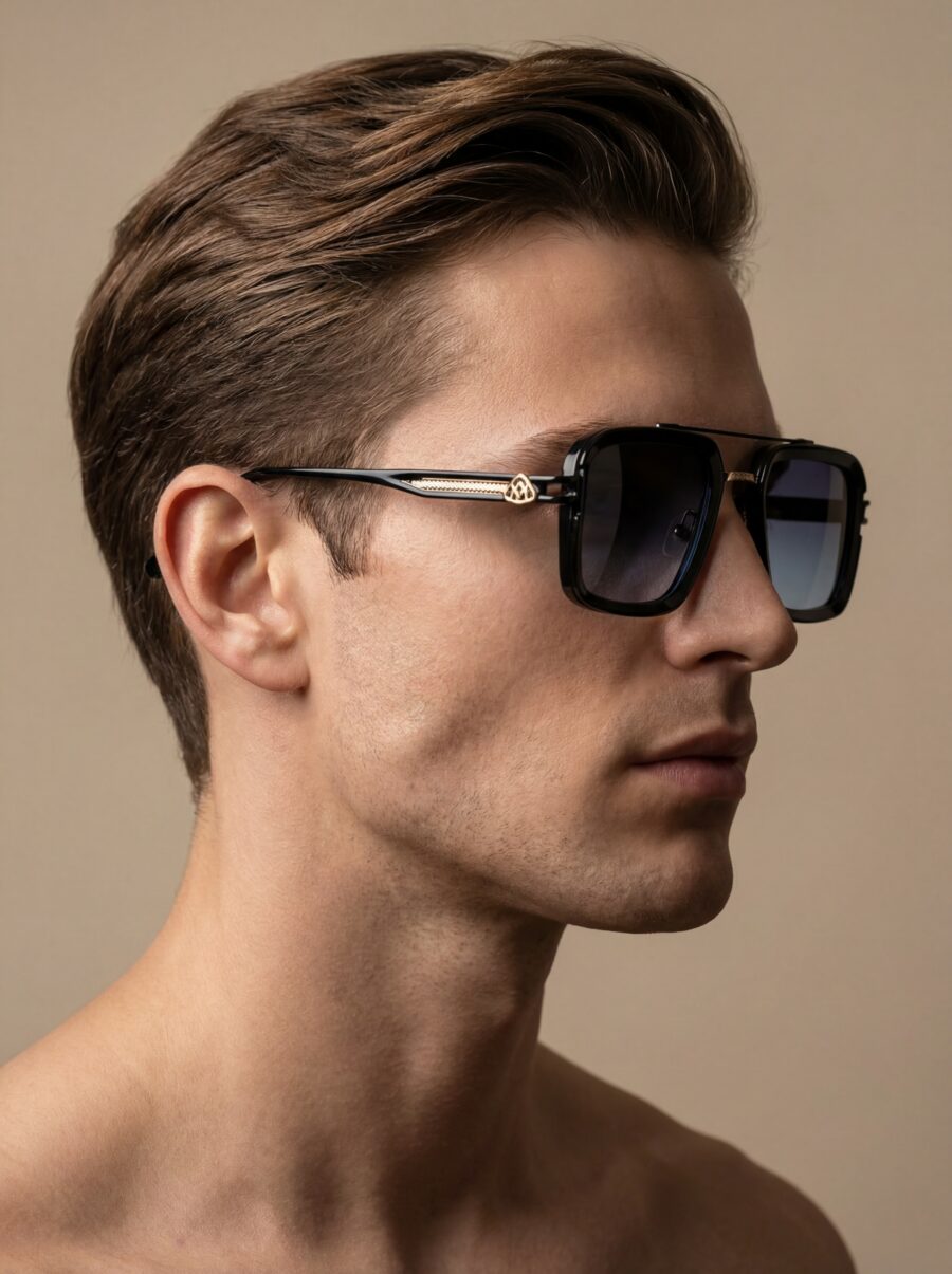 Erik Γυαλιά Ηλίου Μαύρο Μπλε