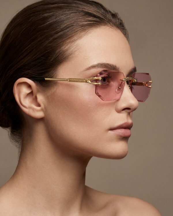 Leon Γυαλιά Ηλίου Ροζ Χρυσό