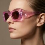 Nelly Ροζ Διάφανο 3d Γυαλιά Ηλίου