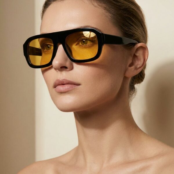 Lolita Μαύρα Μουσταρδί Γυαλιά Ηλίου