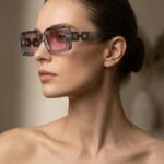 Vivian Γκρι Διάφανα Ροζ Γυαλιά Ηλίου