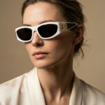 Glam Λευκά Γυαλιά Ηλίου