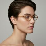 Linda Μπεζ Διάφανα Γυαλιά Bluelight