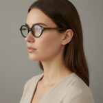 Linda Γυαλιά Bluelight Οβάλ Πράσινα Με Καφέ Βραχίονες