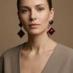 Nia Μπορντό Σκουλαρίκια