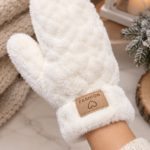Γούνινα λευκά με σχέδιο