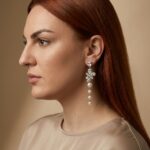 Tonia Σκουλαρίκια με κρεμαστές πέρλες