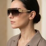 Emilia Γυαλιά ηλίου καφέ με χρυσές λεπτομέρειες
